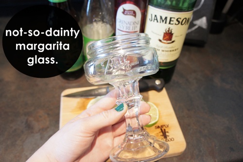 not so dainty stemware collection: margarita glass